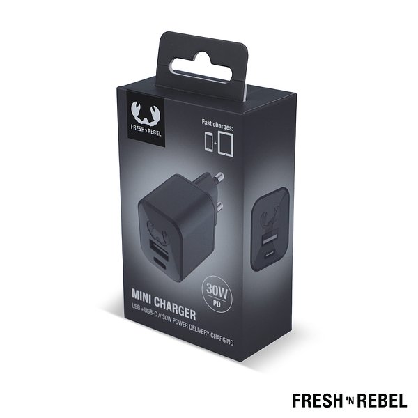 Mini Charger USB-C + A PD // 30W Chatia