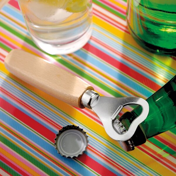 Flaschenöffner aus Metall, mit Holzgriff Jöriccep