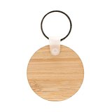 Schlüsselanhänger Bambus rund Leenican