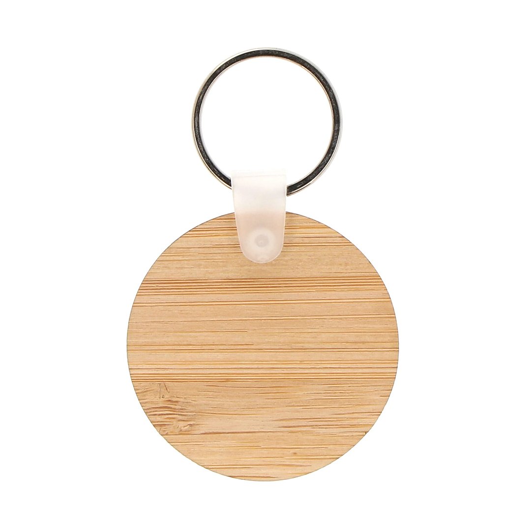 Schlüsselanhänger Bambus rund Leenican