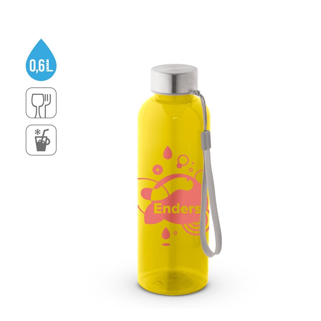 Trinkflasche (600ml) aus rPET mit glänzender transluzenter Oberfläche Verven