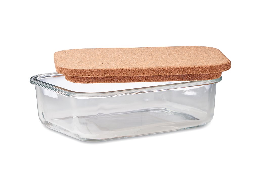 Lunchbox Glas mit Kork Linelver