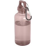 400 ml RCS-zertifizierte Trinkflasche aus recyceltem Kunststoff mit Karabiner - Emerik