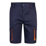 Zweifarbige Stretch-Bermudashorts mit mehreren Taschen (240 g/m²) aus Baumwolle (46 %), EME (38 %) und Polyester (16 %) Altie