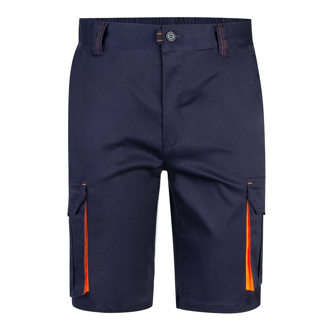 Zweifarbige Stretch-Bermudashorts mit mehreren Taschen (240 g/m²) aus Baumwolle (46 %), EME (38 %) und Polyester (16 %) Altie