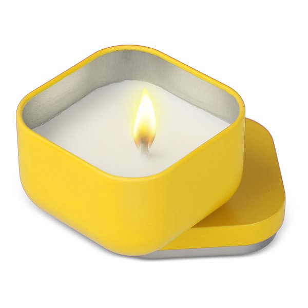 Ananda Duftkerze auf pflanzlicher Basis in recycelter Dose Rudico