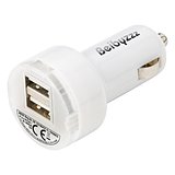 Plastic car power adapter with two USB ports Coreniger