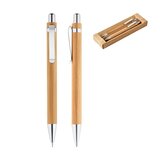 Schreibset mit Kugelschreiber und Minenbleistift aus Bambus Altiafrs