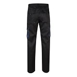 Zweifarbige Twill-Hose mit mehreren Taschen (200 g/m²), aus Baumwolle (35 %) und Polyester (65 %) Leenico