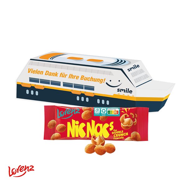 3D Präsent "Schiff" mit Lorenz Nic Nac's