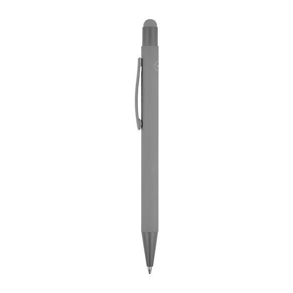 Kugelschreiber mit modernem Design aus recyceltem Aluminium (100% rAL) mit matter Oberfläche Nelver