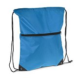 Kordelzugtasche 210T R-PET mit Reißverschluss Rueli