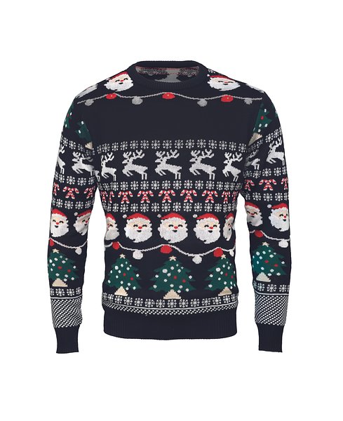 Weihnachts-LED-Pullover S/M Linana