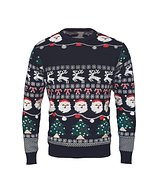 Weihnachts-LED-Pullover S/M Linana