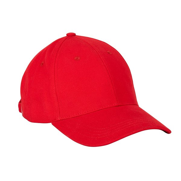 Kappe aus 100 % gebürsteter Baumwolle (260 g/m²) mit 6 Paneelen Raitlin