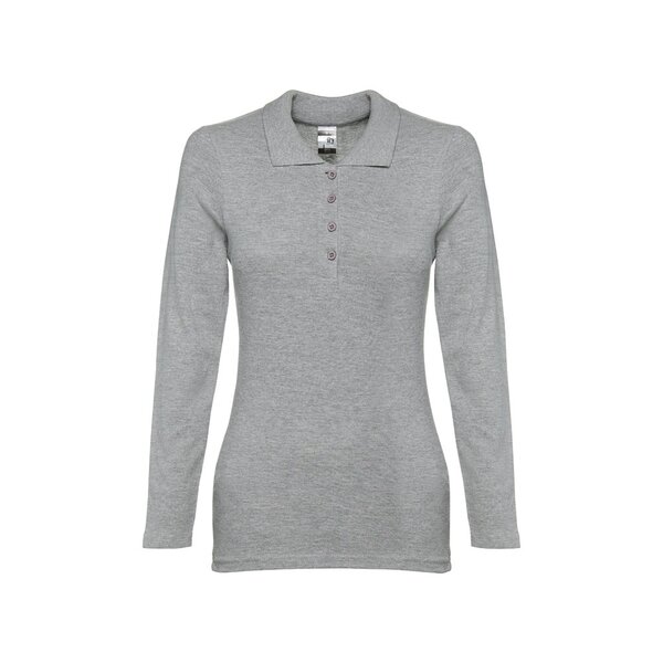 Damen Langarm-Poloshirt Minata