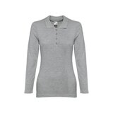 Damen Langarm-Poloshirt Minata