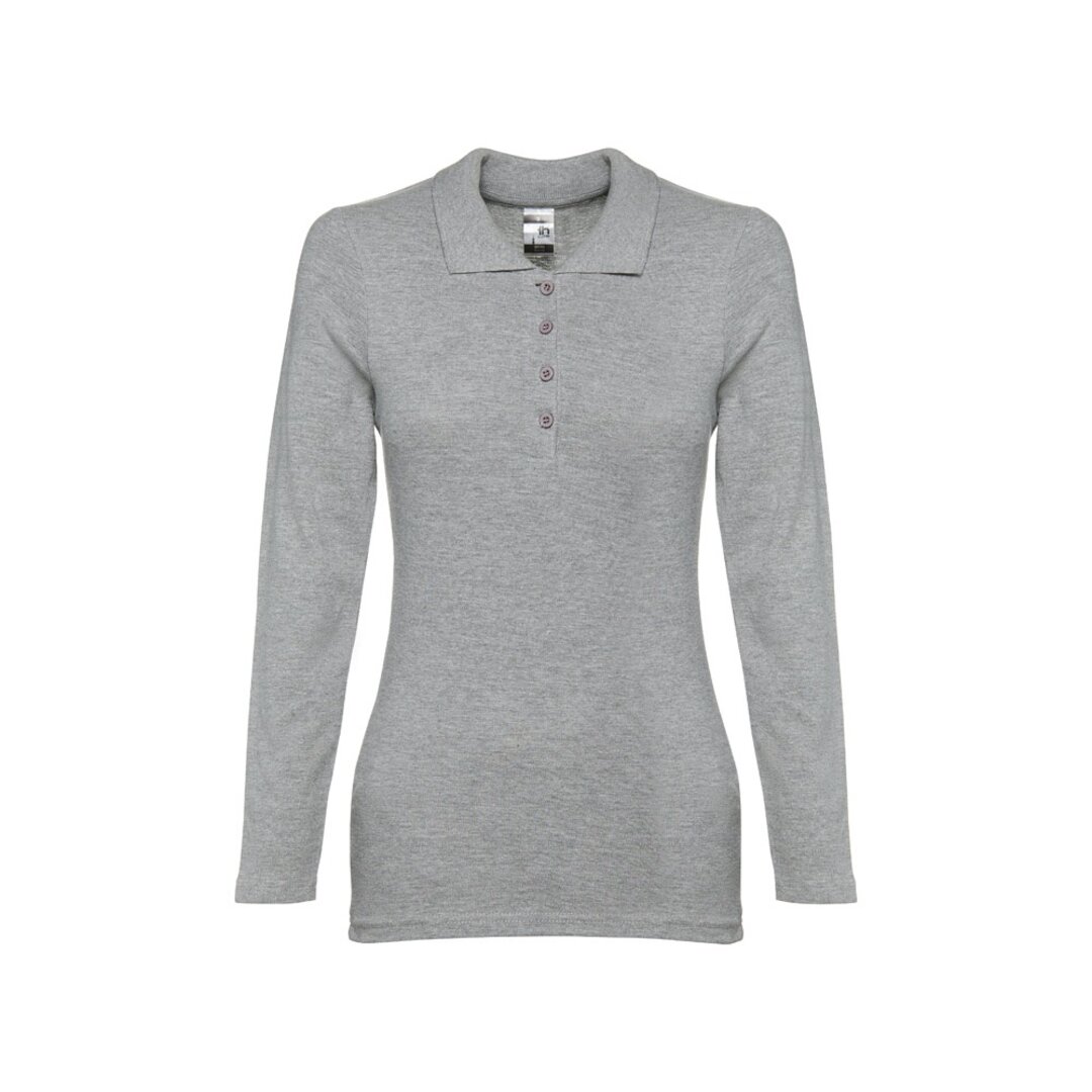 Damen Langarm-Poloshirt Minata
