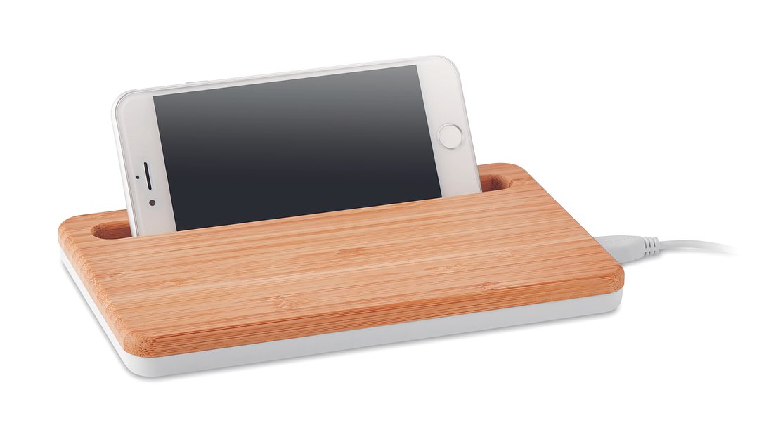 Induktive Ladestation Bambus Retiamuna