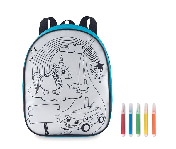 Rucksack mit 5 Filzstiften Giuana