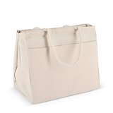Baumwoll-Tragetasche mit Reißverschluss OEKO-TEX® 39 x 24 x 34cm 320g/m² Miriors