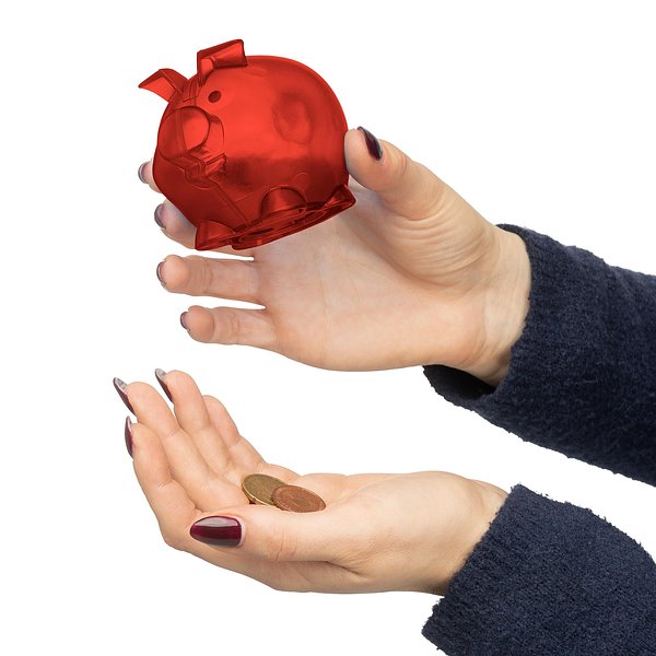 Recyceltes PS-Kunststoff-Sparschwein Steivin