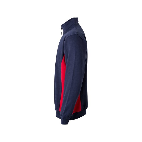 Zweifarbiges Frottee-Sweatshirt (260 g/m²), aus Polyester (65 %) und Baumwolle (35 %) Rudorscht