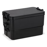 Doppelte Lunchbox mit Besteck Ylanin