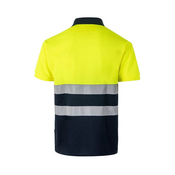 Zweifarbiges Poloshirt im Bird-Eye-Design (160g/m²) mit kurzen Ärmeln, aus Polyester (100%) Nicha