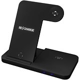 Kabellose 3-in-1 Ladestation kabellos mit Telefonständer und Leuchtlogo - Ruer