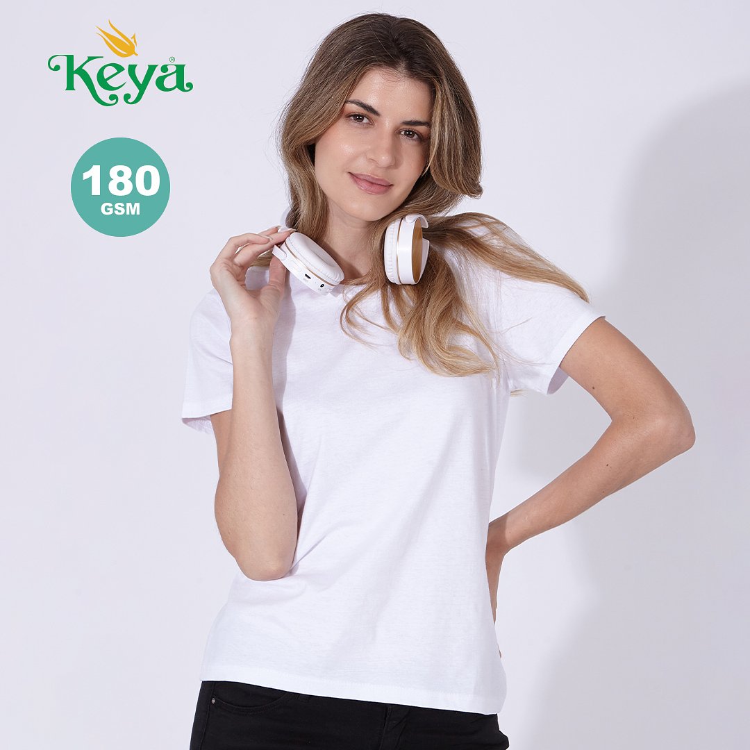 Frauen Weiss T-Shirt "keya"