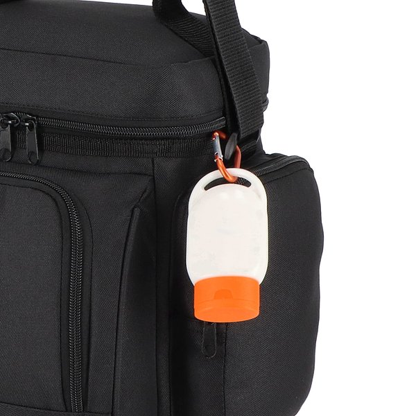 Sonnenschutzlotion mit Karabiner SPF30 aus recyceltem Material Hatrudi