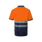Zweifarbiges Piqué-Poloshirt (150g/m²) mit kurzen Ärmeln, aus Baumwolle (55%) und Polyester (45%) Lixja