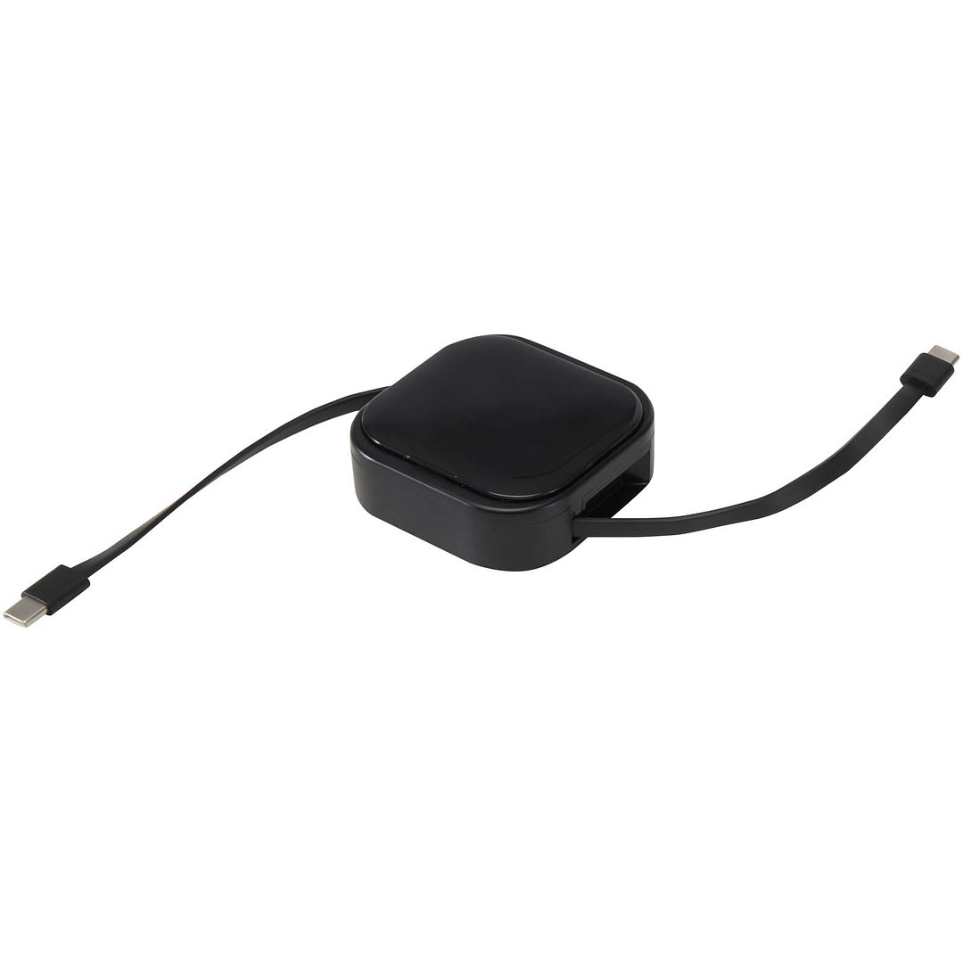 Aufrollbares 5 in 1 Kabel aus Recyclingmaterial mit Datensynchronisierung und 100 W Schnellladefunktion sowie Smartphone Toolkit - Ainatht