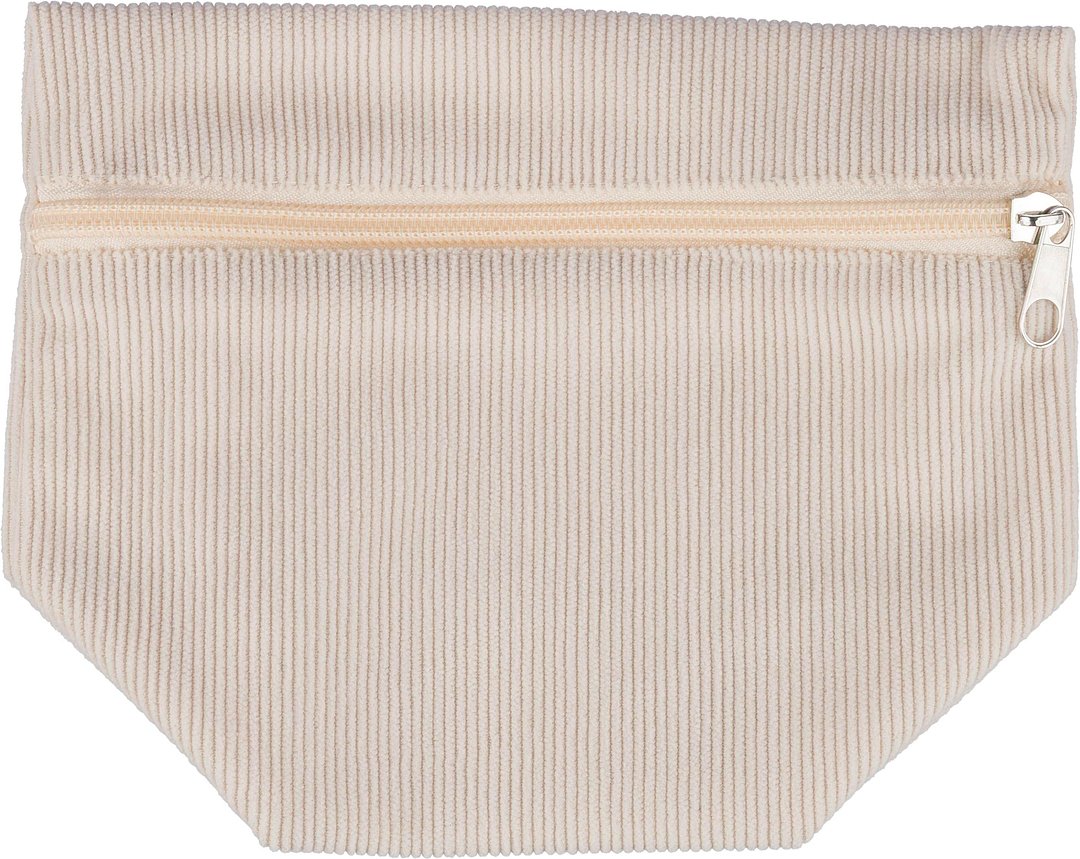 Kosmetiktasche aus Cord mit Reissverschluss Mareie
