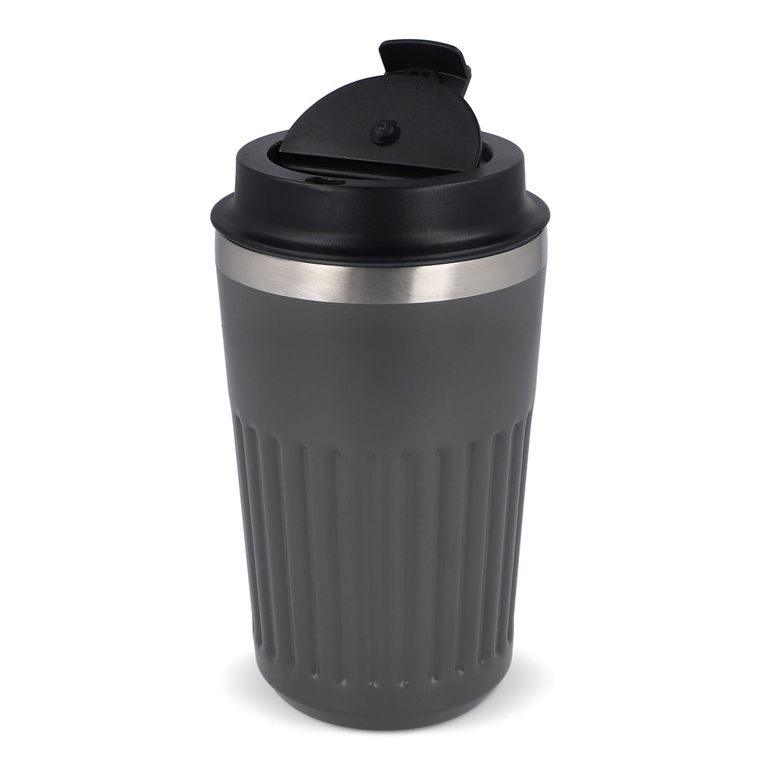 Recycelter Edelstahl-Thermobecher für Kaffee zum Mitnehmen, 400 ml Natianng