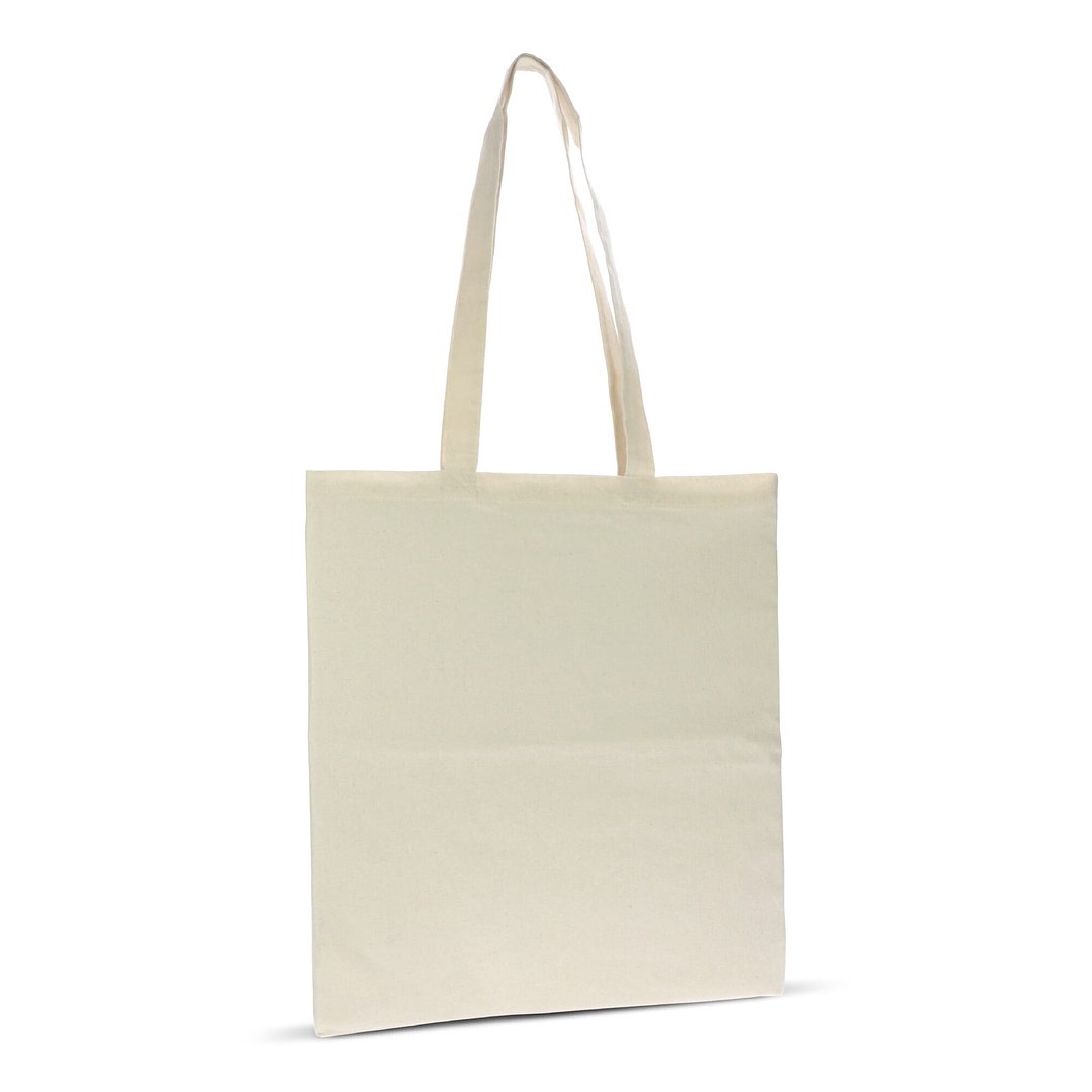 Einkaufstasche Bio-Naturbaumwolle lang 140g/m² 38x42 cm Lurinan
