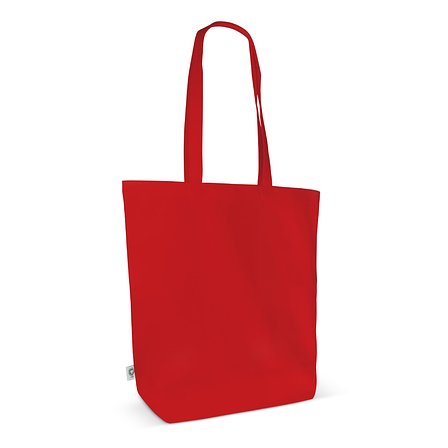 Einkaufstasche Bio-Baumwolle farbig lang 270g/m² 42x12x43 cm Marjaspat