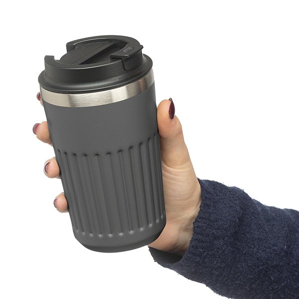 Recycelter Edelstahl-Reisebecher (400 ml) Warlep