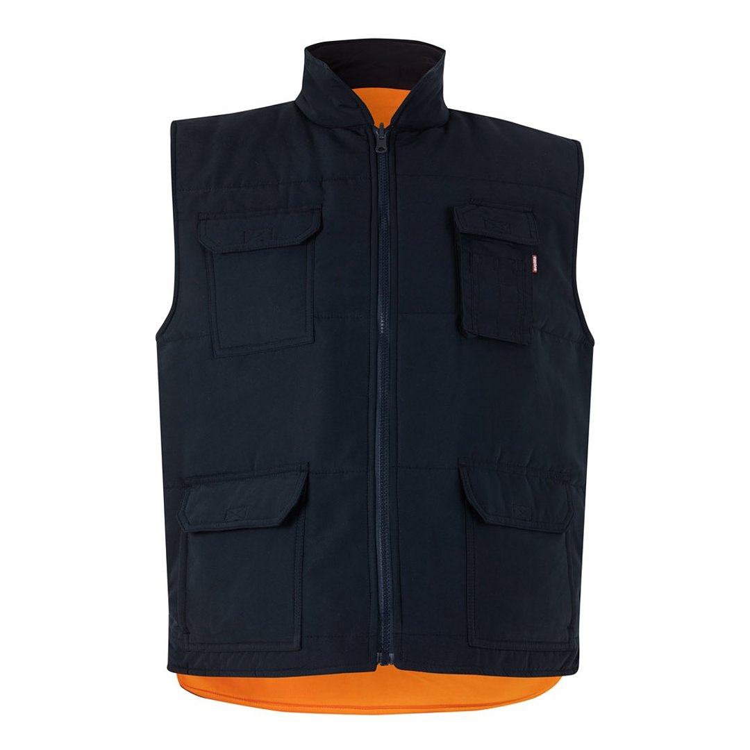 Steppweste (220g/m²), wendbar und mit mehreren Taschen, aus Polyester (100%), mit Reissverschluss und Wendezipper Uregi