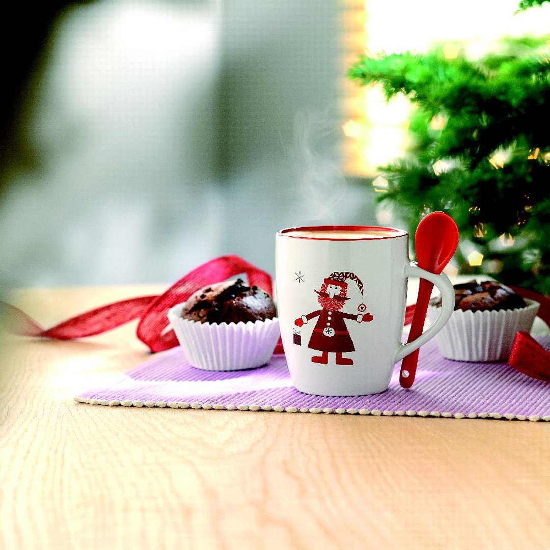 Becher mit Löffel 250ml Haspen