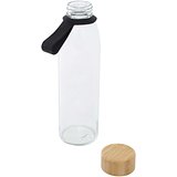 500 ml Glas-Flasche mit Silikongriff und Bambusdeckel - Giafer