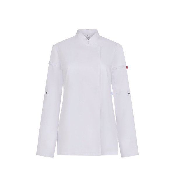 Kochjacke für Damen (190 g/m²), aus Baumwolle (35 %) und recyceltem Polyester (65 %) Jovigen