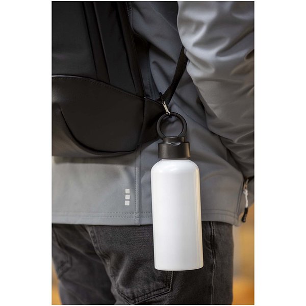 600 ml RCS-zertifizierte Wasserflasche aus recyceltem Aluminium mit RPET-Deckel - Ylana