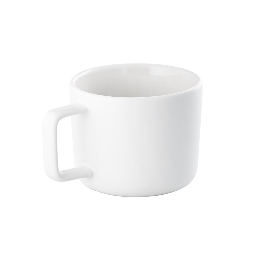 Tasse aus Keramik 250ml mit Deckel aus Bambus, der als Untersetzer dient Rendin
