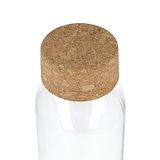 Recycling-Glasflasche mit Korkdeckel 500ml Giamudona