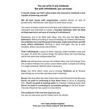 "Infinitebook" mit flexiblem Einband und 15 unlinierten Whiteboard Seiten Grinatian