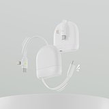 ICE-R Einziehbares USB-C- und Lightning-Kabel 60 W 1 Meter Vregun