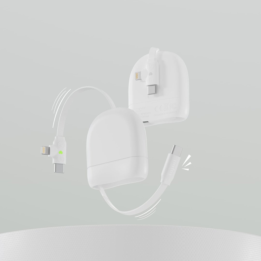 ICE-R Einziehbares USB-C- und Lightning-Kabel 60 W 1 Meter Vregun