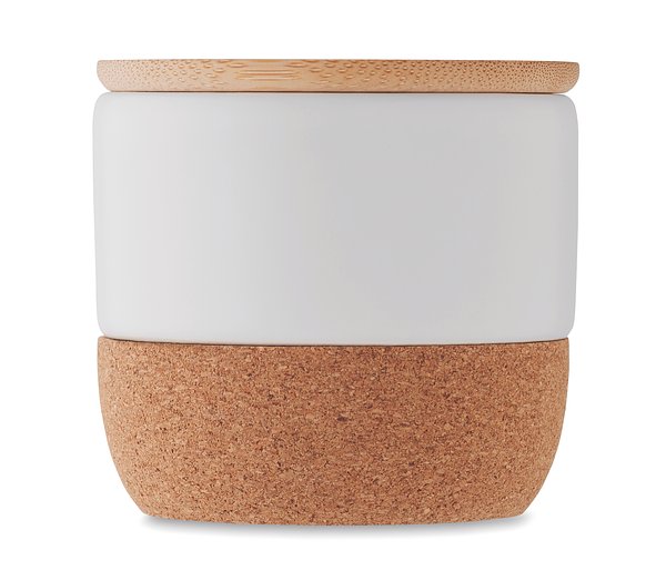 Kerze im Steinguttopf 80 g Merin